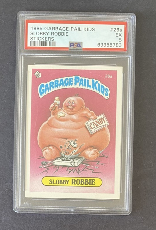 1985 Garbage Pail Kids Series 1 OS1 #26a Slobby Robbie PSA 5