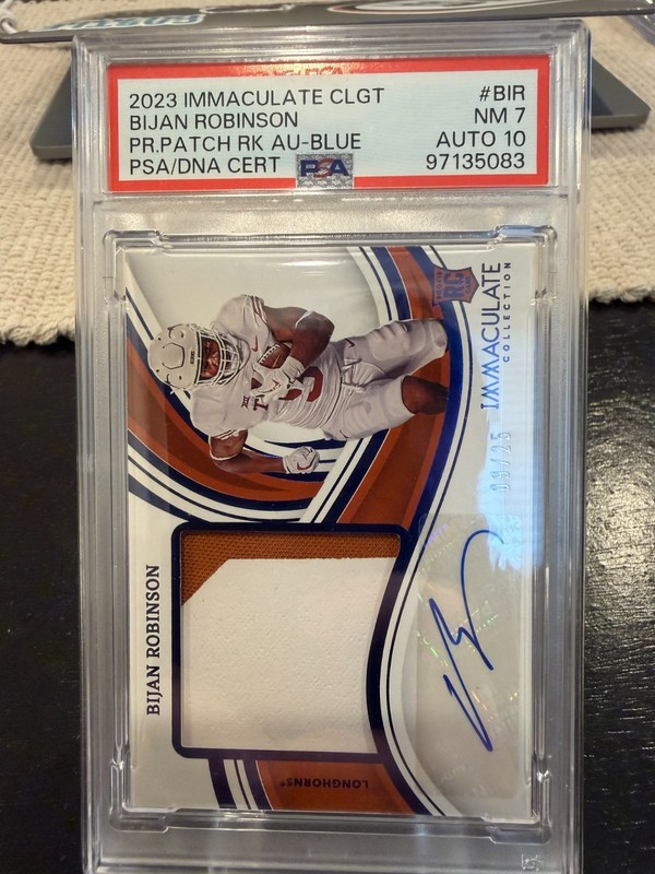 2023 Panini Immaculate Collection Collegiate - Bijan Robinson - RPA #BIR