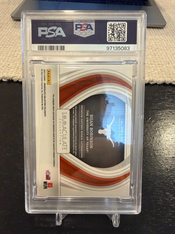 2023 Panini Immaculate Collection Collegiate - Bijan Robinson - RPA #BIR view 2