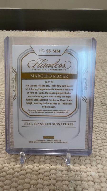 2023 Panini Flawless - Star Spangled Signatures Marcelo Mayer #SS-MM /25 (AU,... view 2
