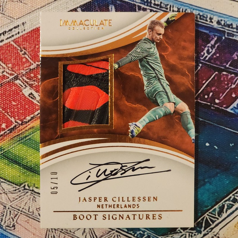 2017 Panini Immaculate Jasper Cillessen Match Worn Boot Patch Auto /10
