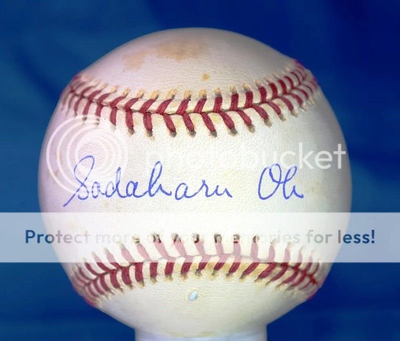 Sadaharu Oh Psa/dna Authenticated Signed National League Baseball Autograph