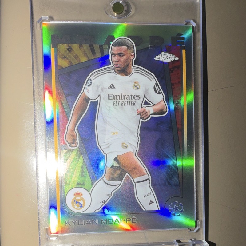 Topps Chrome 2024-25 Parallel Kylian Mbappé Real Madrid UEFA Champions League #1