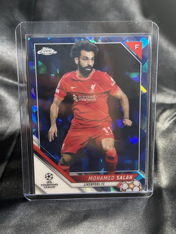 Mohamed Salah #21 2021 Topps Chrome Sapphire UEFA Champions League