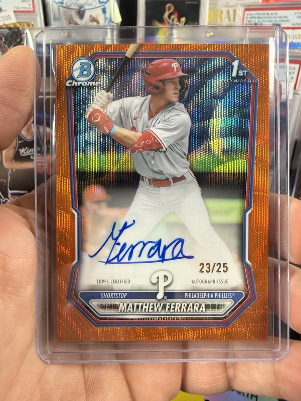 2026 Bowman Chrome • Wave /25 #BCP-110 • Phillies