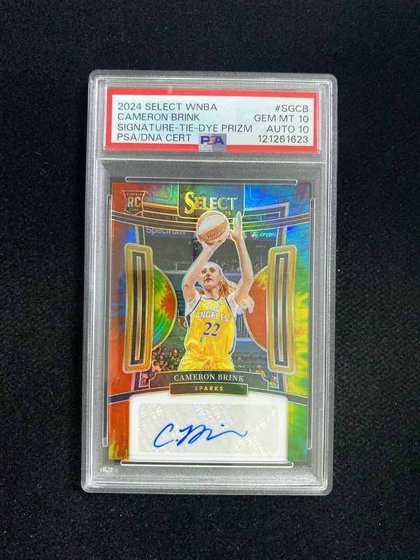 2024 Select WNBA Tie-Dye Cameron Brink RC Rookie 13/25 PSA 10 Auto 10 MZ48
