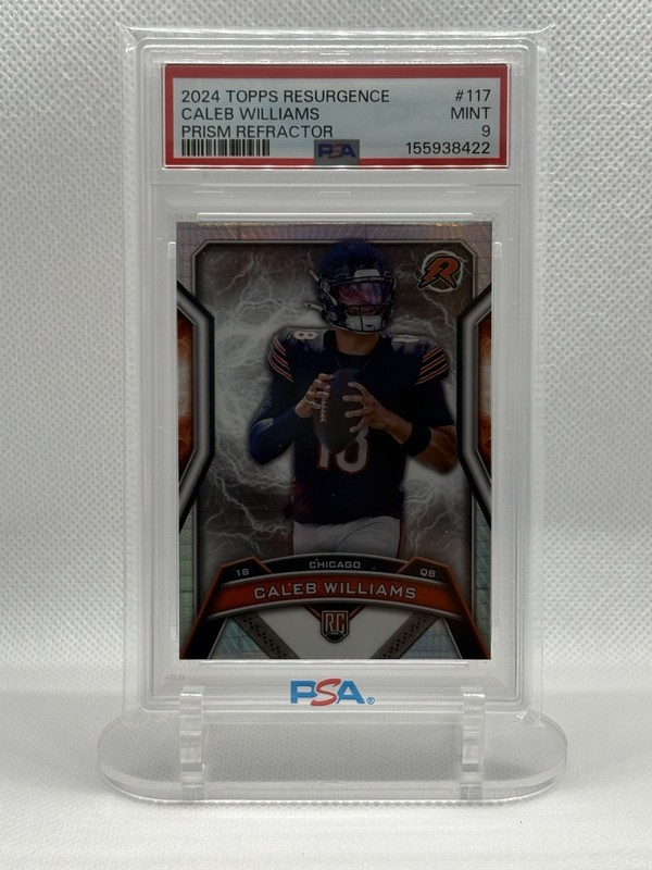 Topps 2024 Resurgence Rookies Caleb Williams RC Prism Refractor #117 PSA 9