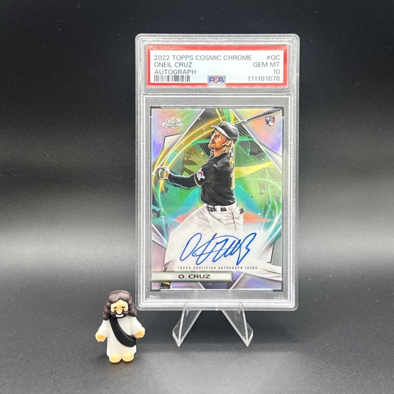 2022 Topps Cosmic Chrome Oneil Cruz Refractor Rookie Auto PSA 10 Pirates