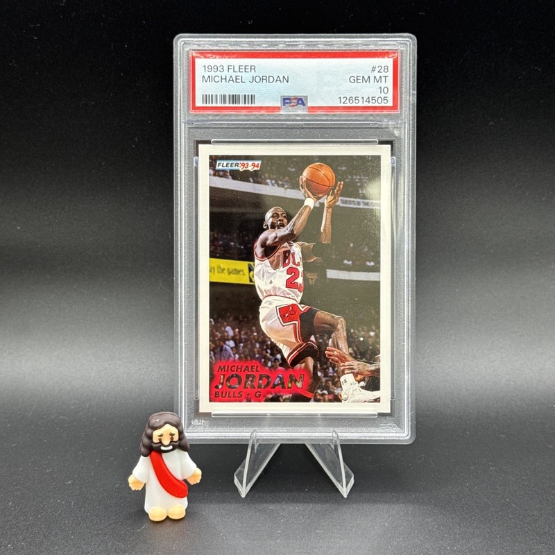 1993 Fleer Michael Jordan PSA 10 Gem Mint Bulls #28 NBA Vintage HOF