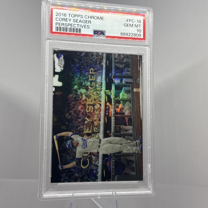 2016 Topps Chrome Perspectives #PC-18 Corey Seager Rookie RC PSA 10 Gem Mint✨🔥