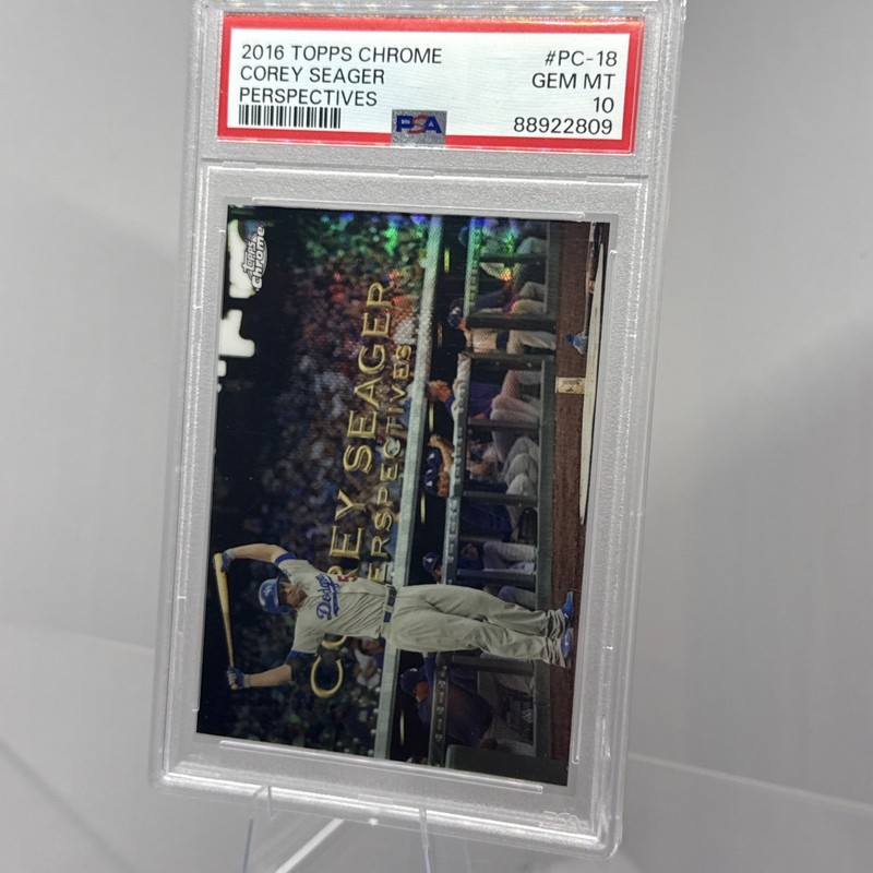 2016 Topps Chrome Perspectives #PC-18 Corey Seager Rookie RC PSA 10 Gem Mint✨🔥 view 2