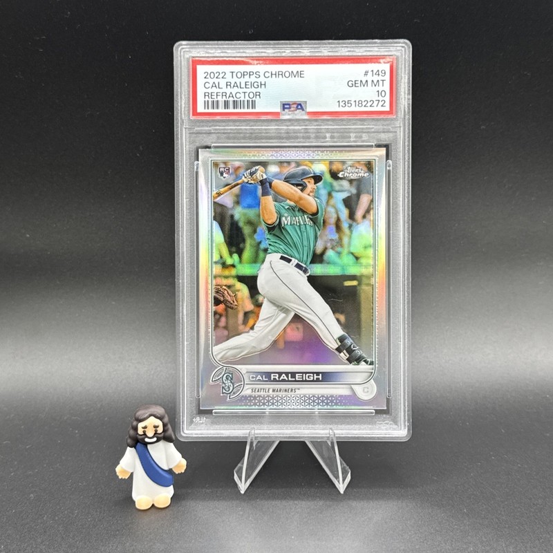 2022 Topps Chrome Cal Raleigh Refractor RC PSA 10 Mariners Rookie Gem Mint
