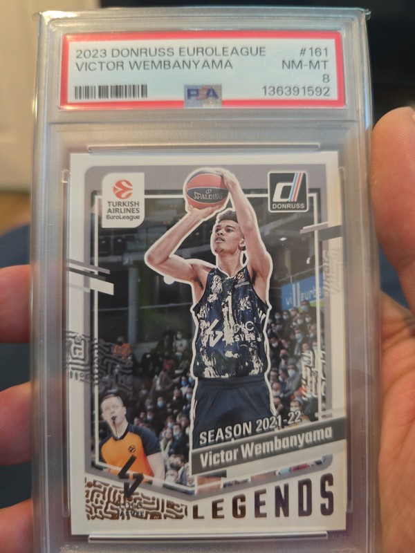 PSA 2023 Donruss Victor Wembanyama #161 RC ROOKIE Legends PSA 8