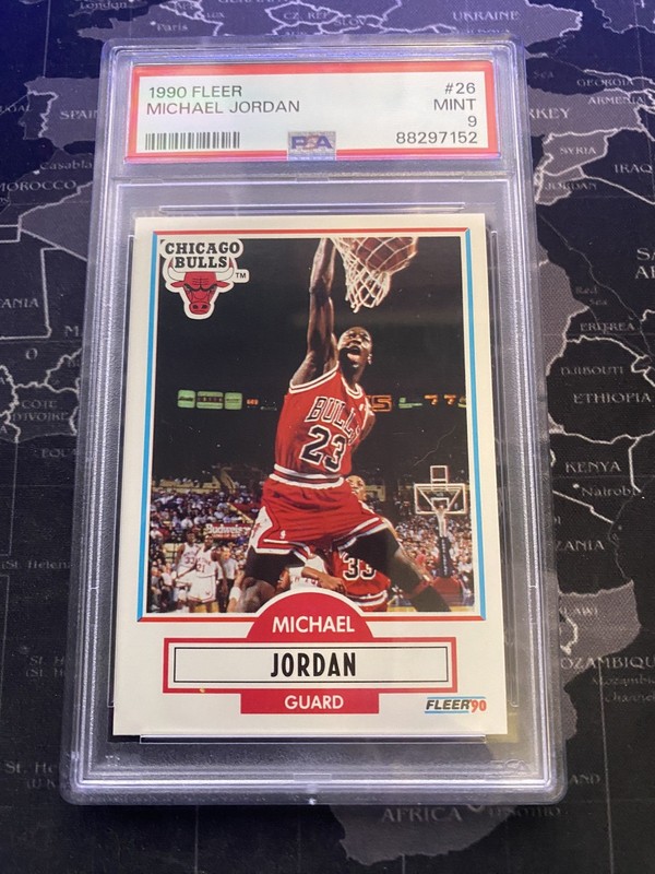 1990-91 Fleer - Michael Jordan #26 PSA 9 Chicago Bulls