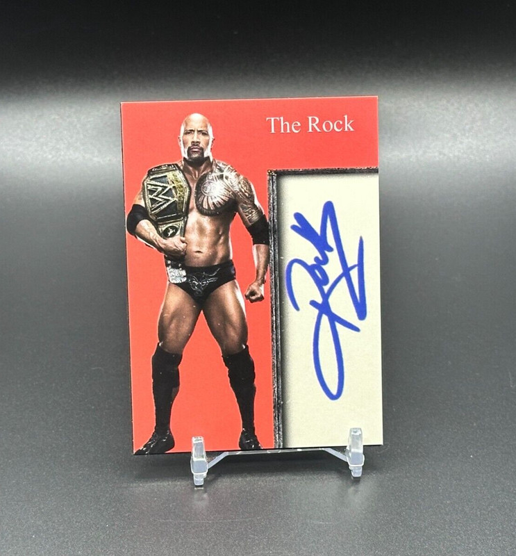 The Rock Dwayne Johnson Sports Card Magnet - WWE