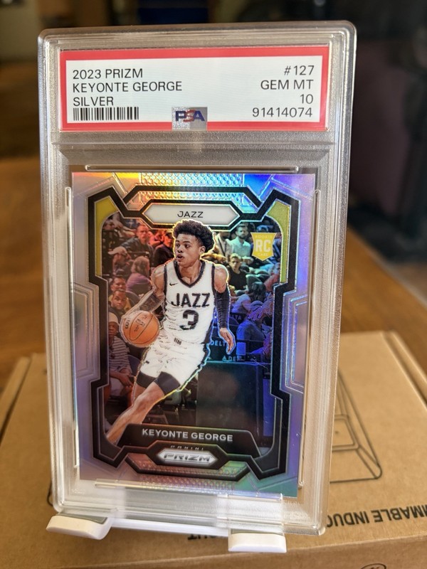 2023-24 Panini Keyonte George Silver Prizm #127 PSA 10