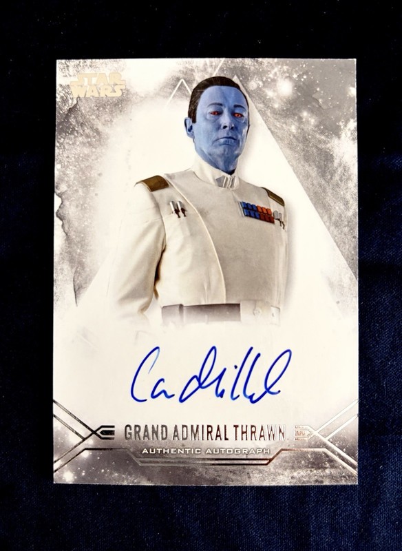 Grand Admiral Thrawn - Topps Star Wars Stellar Signatures - On Card Auto !!