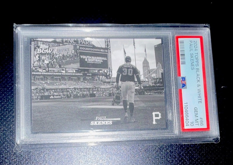 Topps 2024 Black & White Paul Skenes #66 RC Rookie PSA 10 Pittsburgh Pirates