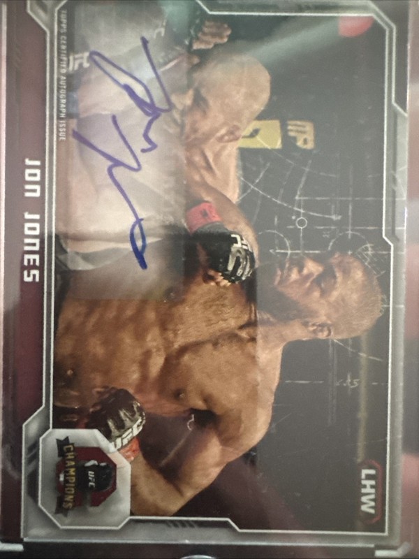 2014 Topps UFC Champions Fighter Autograph Jon Jones #CFA-JJ (AU) /8