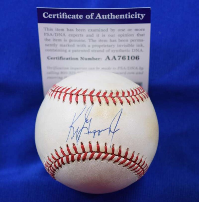 Ken Griffey Jr PSA DNA Early Autograph American League OAL Signed Baseball
