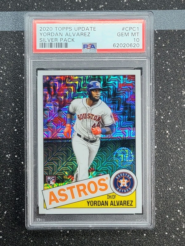 PSA 10 💎 2020 Topps Chrome Silver Pack Yordan Alvarez RC Rookie ⚾️#CPC 1 • 1985