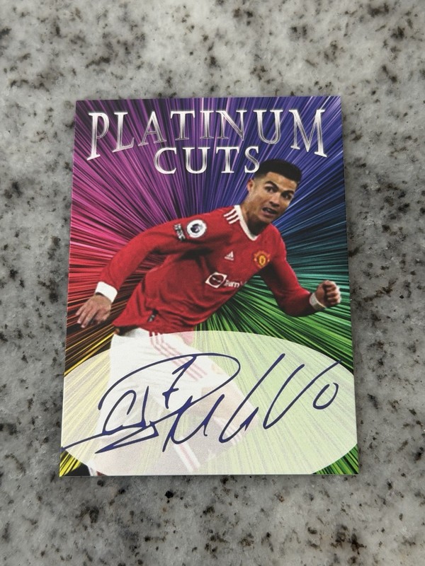 Cristiano Ronaldo Platinum Cuts Limited Edition Facsimile Auto/1000