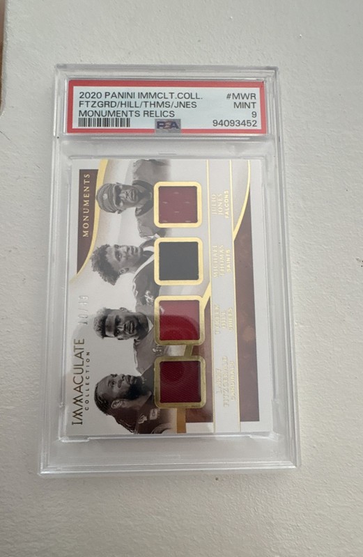 2020 Panini - Immaculate Hill, Fitzgerald, Julio /49 All 3 game worn patch 