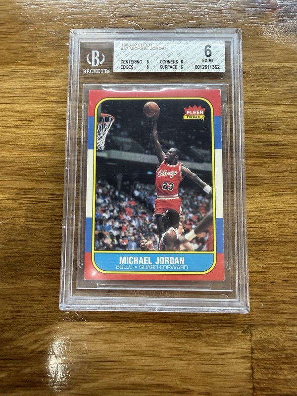 1986 Fleer Michael Jordan #57 BGS 6 Rookie
