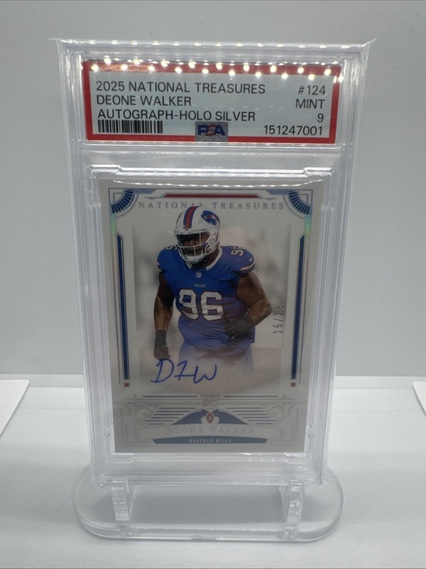 2025 National Treasures Deone Walker Auto /25 PSA 9