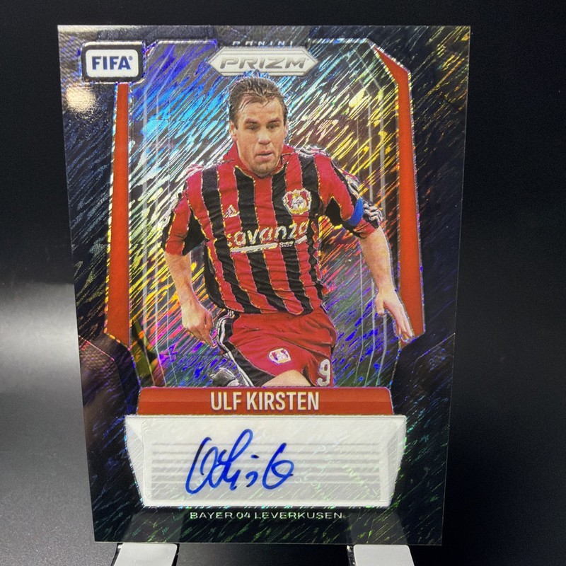2025-26 Panini Prizm FIFA FOTL Ulf Kirsten Black Shimmer Auto 1/1 Laverkusen