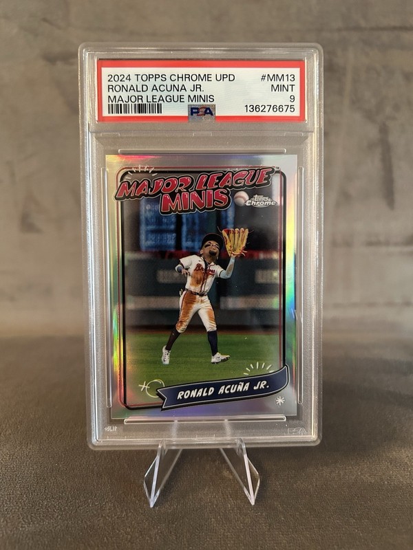 2024 Topps Chrome Ronald Acuna Jr #MM-13 Major League Minis SSP-Braves - PSA 9