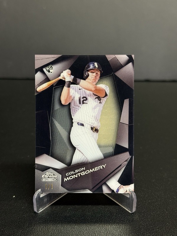2026 Topps Chrome Black Colson Montgomery 1/1 Superfractor Depth Of Darkness