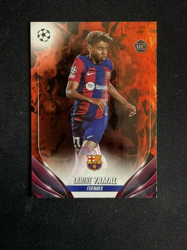 2023-24 Topps UEFA Club Competitions - Lamine Yamal #64 Inferno Foil (RC)