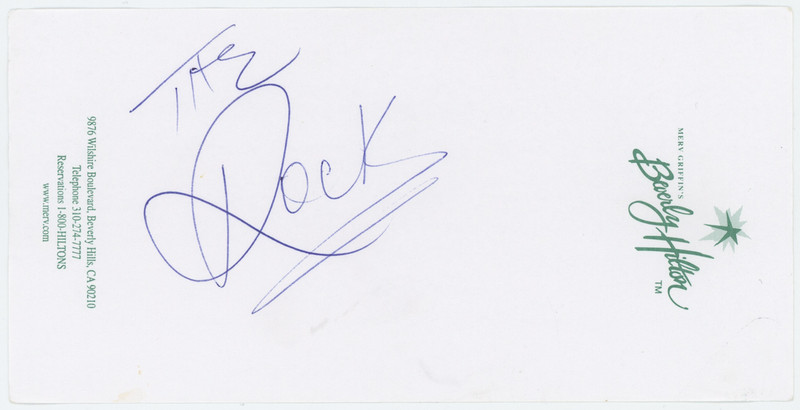 The Rock Dwayne Johnson WWE Autographed Signed Album Page AMCo COA 26740