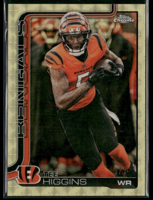2025 Topps Chrome Football Tee Higgins #59 Superfractor 1/1