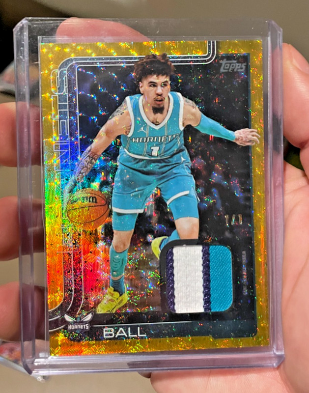 2025-26 Topps LaMelo Ball 1/1 Foilfractor Flagship RealOne Relics One of One GEM view 2