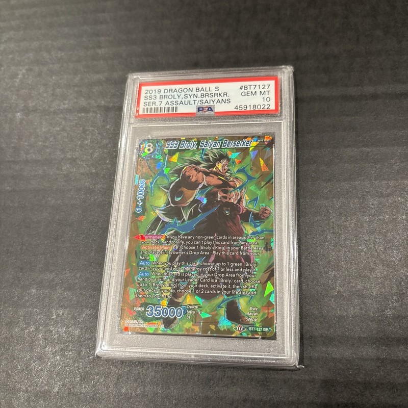 Dragon Ball Super SS3 Broly, Saiyan Berserker BT7-127 ISR - PSA 10 GEM MINT view 2