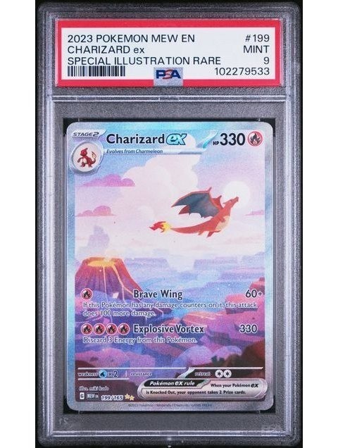 PSA 9 Mint SPECIAL ILLUSTRATION RARE CHARIZARD ex 199/165 | Pokemon TCG 2023