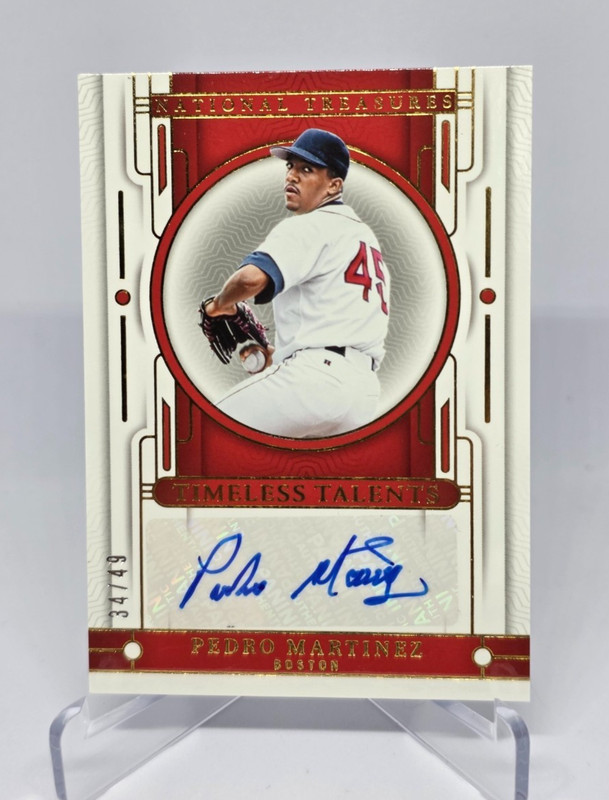 2024 National Treasures - Pedro Martinez #TTS-PM Auto Timeless Talents 34/49 view 1