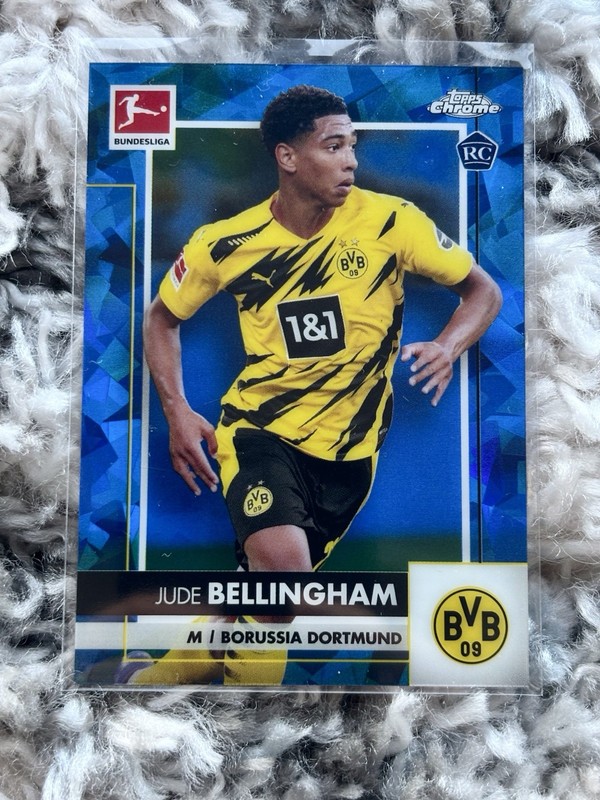 2020-21 Topps Chrome Bundesliga Sapphire Jude Bellingham RC Rookie Dortmund