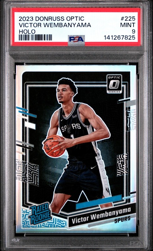 2023 Panini Donruss Optic #225 Victor Wembanyama Holo Prizm (PSA 9- Mint) RC