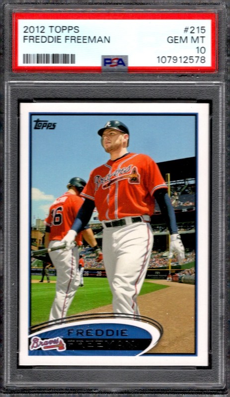 FREDDIE FREEMAN 2012 Topps #215 PSA 10 GEM MINT 2nd Year BRAVES/DODGERS