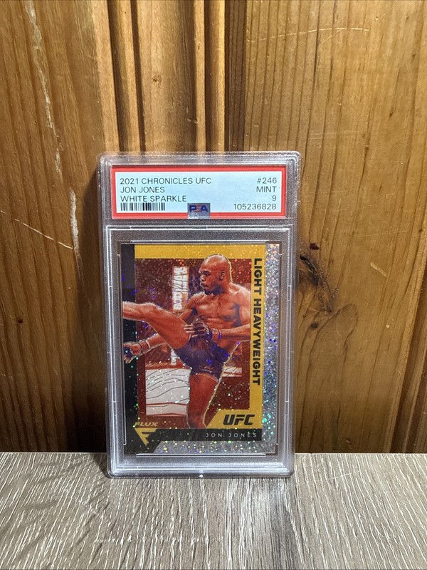 2021 Panini Chronicles UFC Flux Jon Jones #246 White Sparkle