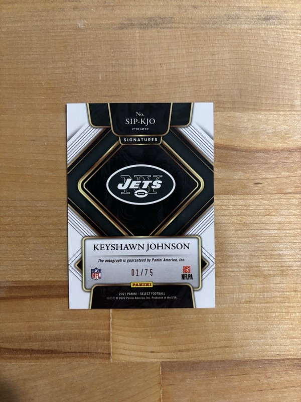 Psa 10 2021 Panini Select Keyshawn Johnson Auto Prizm Maroon 1/75 First On Print view 2