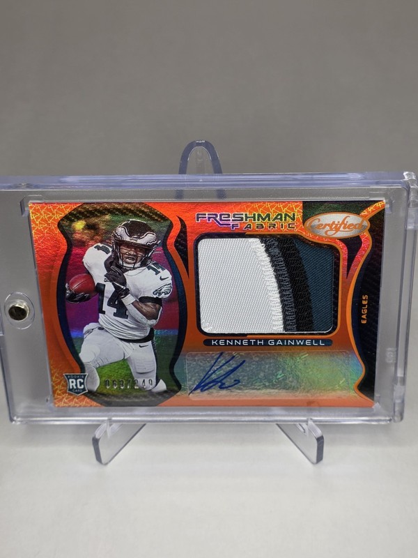 Kenneth Gainwell 2021 Certified Freshman Fabric RPA 4 Color Patch Auto /249