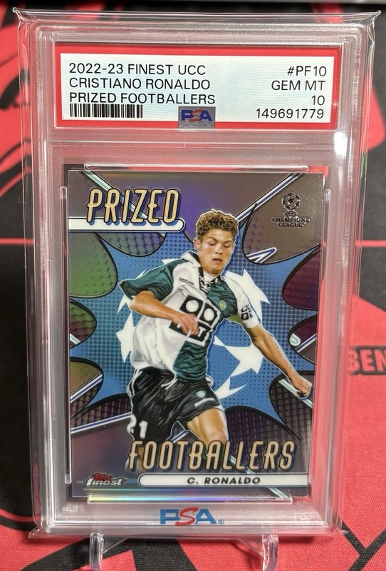 2022-23 Finest UCC Cristiano Ronaldo Prized Footballers PF10 PSA 10