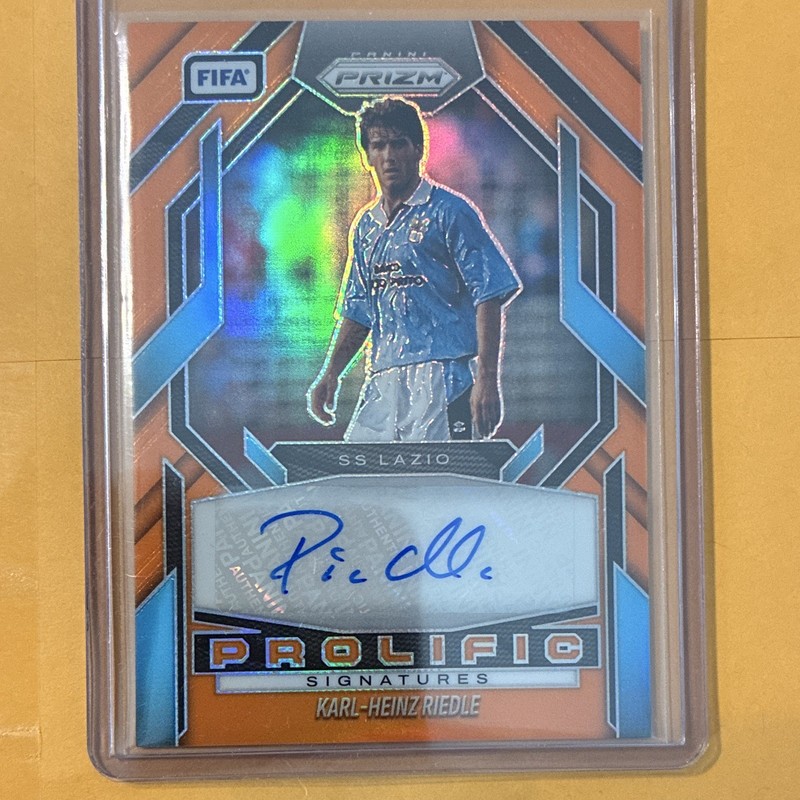 Panini 2025-26 Prizm FIFA Karl-Heinz Riedle Prolific Signatures Auto /25