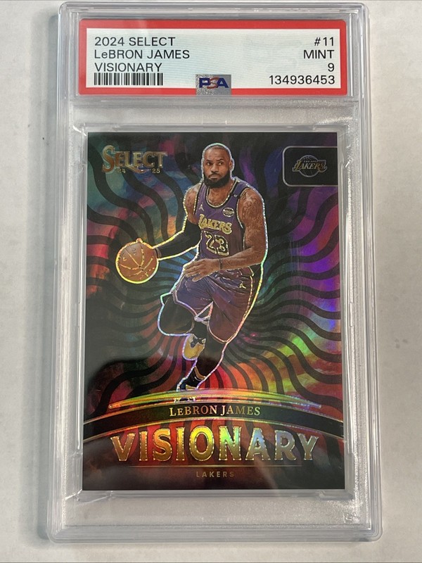 Lebron James 2024 Panini Select Visionary #11 SP Case Hit PSA 9