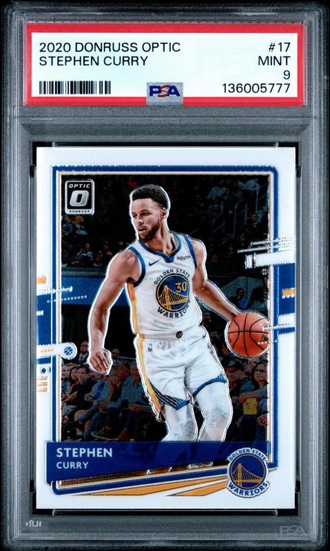 2020 Panini Donruss Optic #17 Stephen Curry PSA 9