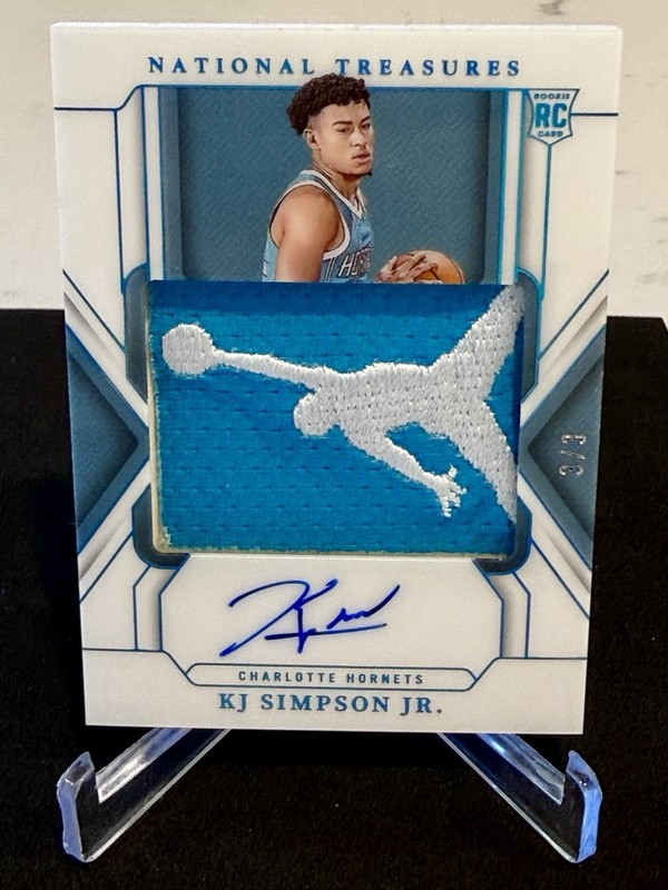 2024 NATIONAL TREASURES PATCH AUTO- Logoman FOTL  KJ SIMPSON JR. /3
